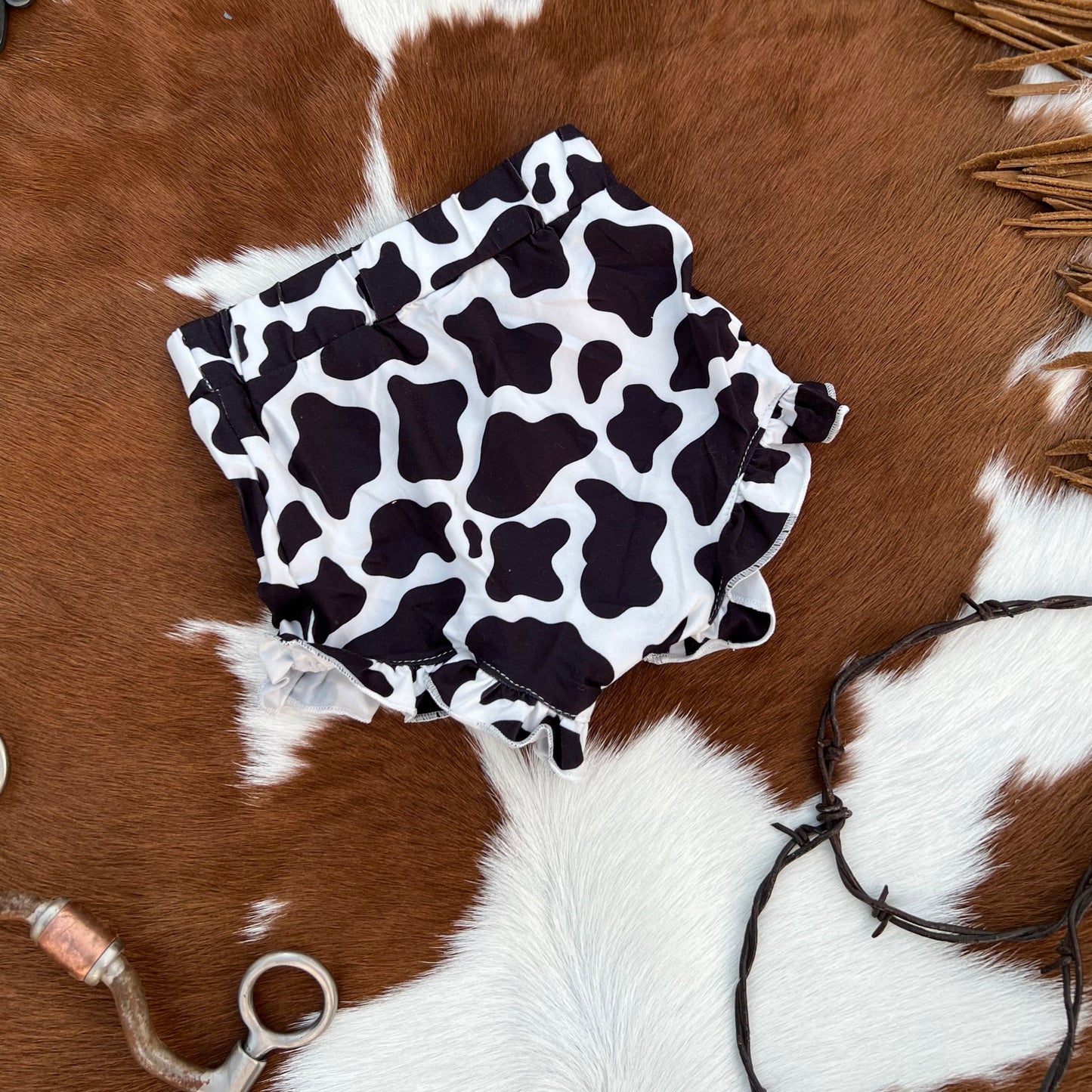 Belle High-Waist Bloomers - Cow Print
