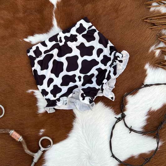 Belle High-Waist Bloomers - Cow Print